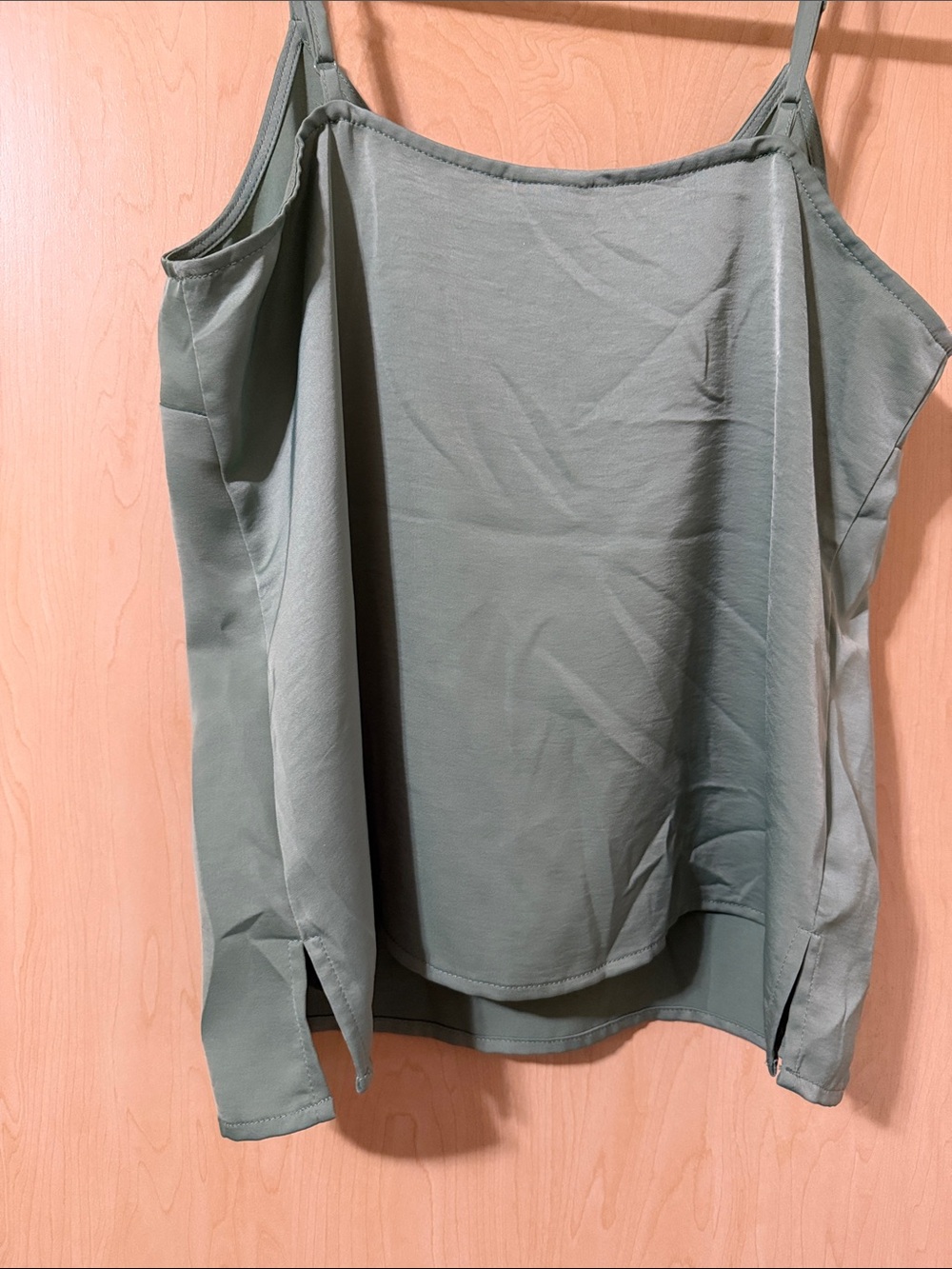 a new day Sage Green V-Neck Spaghetti Strap Camisole - Picture 4 of 5